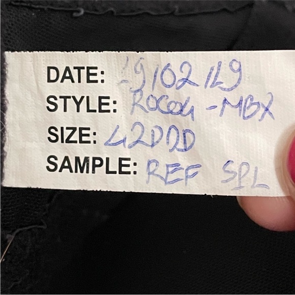 💥 Adore Me Black & Purple Lace Bra - Picture 2 of 3